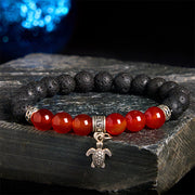 FREE Today: Support Healing Black Lava Rock Crystal Beads Animal Pattern Bracelet - Turtle Pattern(Wrist Circumference: 15-17cm) - image 14