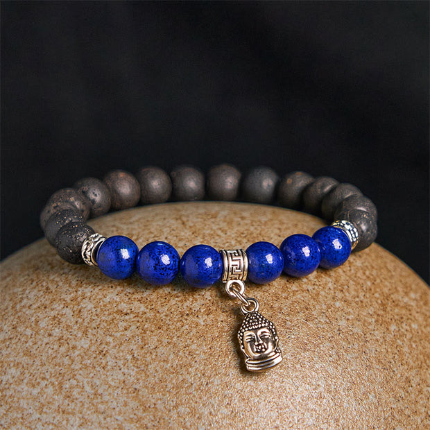 FREE Today: Support Healing Black Lava Rock Crystal Beads Animal Pattern Bracelet - image 10