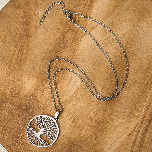 FREE Today: Unity and Enlightenment The Tree Of Life Titanium Steel Necklace Pendant - image 9