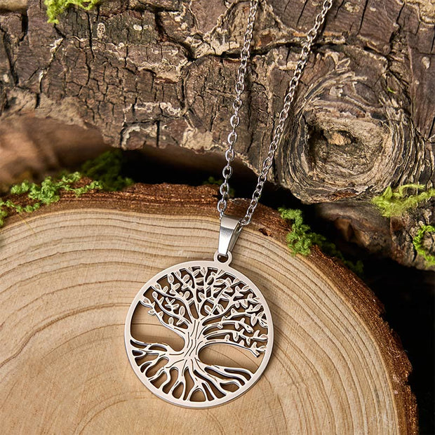 FREE Today: Unity and Enlightenment The Tree Of Life Titanium Steel Necklace Pendant - image 8
