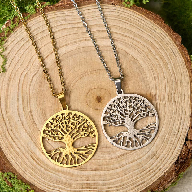 FREE Today: Unity and Enlightenment The Tree Of Life Titanium Steel Necklace Pendant - image 11