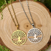 FREE Today: Unity and Enlightenment The Tree Of Life Titanium Steel Necklace Pendant - image 12