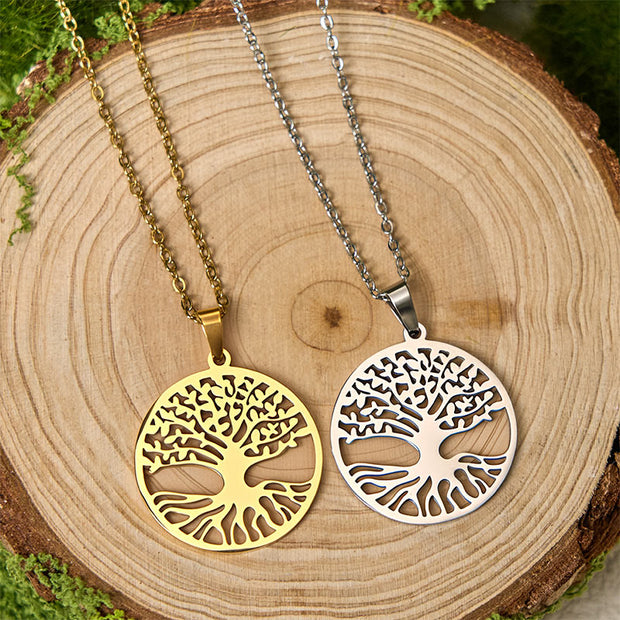FREE Today: Unity and Enlightenment The Tree Of Life Titanium Steel Necklace Pendant - image 12