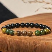 FREE Today: Balance and Courage Turquoise Tiger Eye Beads Glass Bracelet - Turquoise & Tiger Eye(Wrist Circumference: 15-17cm) - image 1