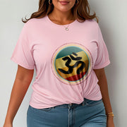 Buddha Stones Vibrant Color Simple Circular Mandala Pattern Om Symbol Tee Cotton T-shirt - image 14