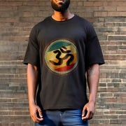 Buddha Stones Vibrant Color Simple Circular Mandala Pattern Om Symbol Tee Cotton T-shirt - image 7