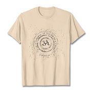 Buddha Stones Mandala Om Symbol Mantra Pattern Tee Cotton T-shirt - Bisque - 2XL - image 9