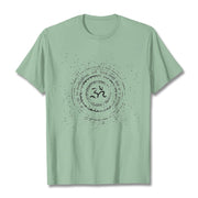 Buddha Stones Mandala Om Symbol Mantra Pattern Tee Cotton T-shirt - PaleGreen - 2XL - image 15