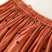 Buddha Stones Artistic Vintage Dot Pattern Women's Pleated Skirt - image 40