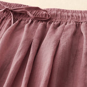 Buddha Stones Casual Loose Double Layer 7-8 Length Cropped Pants Women's Pants With Pockets - image 21