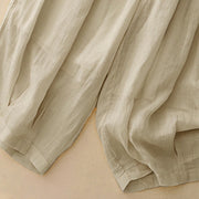 Buddha Stones Casual Loose Double Layer 7-8 Length Cropped Pants Women's Pants With Pockets - image 27