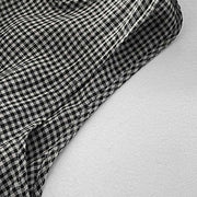 Buddha Stones Casual Plain Handmade Plaid Midi Dress Cotton Sleeveless Dress With Pockets - image 12