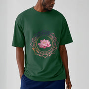 Buddha Stones Mandala Pink Lotus Pattern Tee Cotton T-shirt - image 12