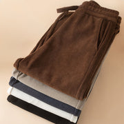 Buddha Stones Women's Fall Pure Color Wide Leg Cotton Pants With Pockets - image 21