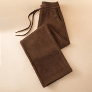 Buddha Stones Women's Fall Pure Color Wide Leg Cotton Pants With Pockets - image 5