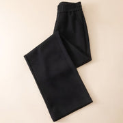 Buddha Stones Women's Plain High Waist Design Wide Leg Cotton Pants With Pockets - image 13