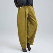 Buddha Stones Women's Fall Plain Ankle-Length Simple DesignCorduroy Cotton Pants With Pockets - image 13