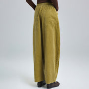 Buddha Stones Women's Fall Plain Ankle-Length Simple DesignCorduroy Cotton Pants With Pockets - image 10