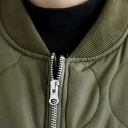 Buddha Stones Women's Casual Plain Zipper Design Cotton Jacket With Pockets - image 7