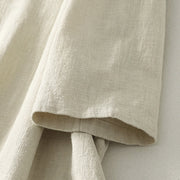 Buddha Stones Spring Vintage Diagonal Closure Frog Buttons Design Cotton Midi Dress - image 13