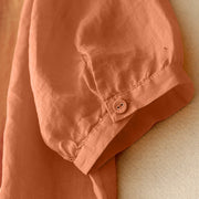 Buddha Stones V-Neck Lines Embroidery Women's Half Sleeve Shirt - image 9