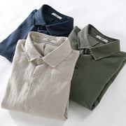 Buddha Stones Ribbed Long Sleeve Design Men's Cotton Linen Jacket Shirt With Pockets - image 18
