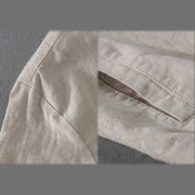 Buddha Stones Ribbed Long Sleeve Design Men's Cotton Linen Jacket Shirt With Pockets - image 7