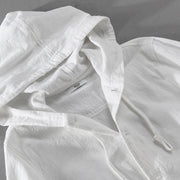 Buddha Stones Ribbed Hem Design Hoodie Men's Cotton Linen Jacket Shirt With Pockets - image 18