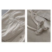 Buddha Stones Ribbed Hem Design Hoodie Men's Cotton Linen Jacket Shirt With Pockets - image 10