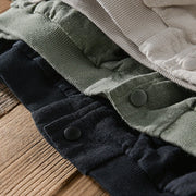 Buddha Stones Casual Solid Color Ribbed Hem Long Sleeve Men's Cotton Linen Shirt With Pockets  - image 23