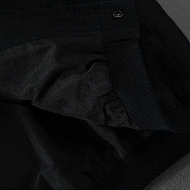 Buddha Stones Casual Solid Color Ribbed Hem Long Sleeve Men's Cotton Linen Shirt With Pockets  - image 17