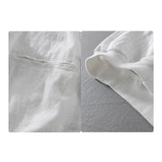 Buddha Stones Ribbed Hem Design Hoodie Men's Cotton Linen Jacket Shirt With Pockets - image 20