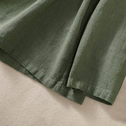 Buddha Stones Casual Buttons Crew Neck Cotton Women's Shirt With Pockets - image 3