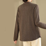 Buddha Stones Frog-button Cotton Women's Embroidered Flowers Shirt - image 4