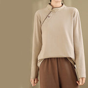 Buddha Stones Frog-button Cotton Women's Embroidered Flowers Shirt - image 8