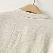 Buddha Stones Casual Plain Frog-buttons Cotton Women's Shirt - image 11