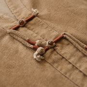 Buddha Stones Retro Women's Cotton Corduroy Jacket With Pockets - image 8