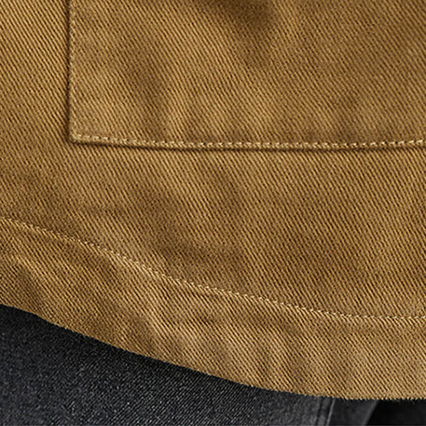Buddha Stones Retro Solid Color Women's Cotton Blazer Jacket With Pockets - image 10