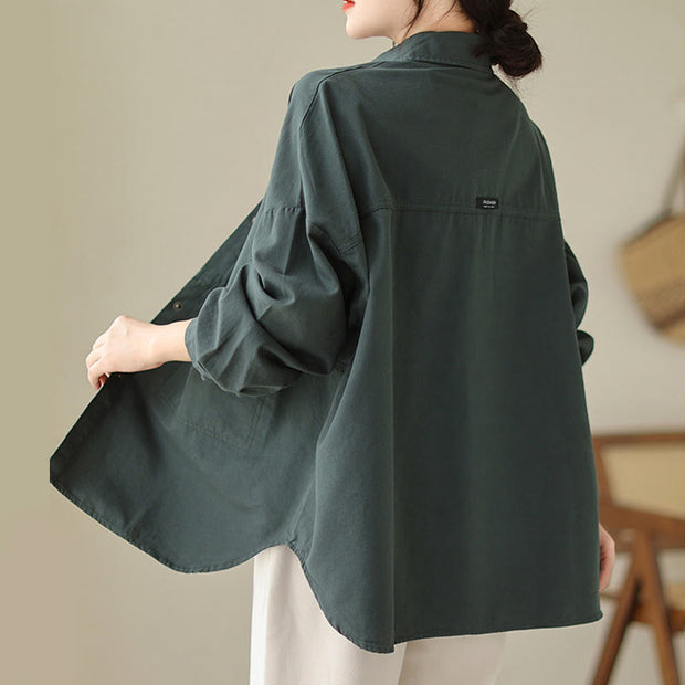 Buddha Stones Casual Solid Color Women's Jacket With Pockets - image 2