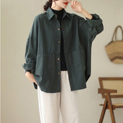 Buddha Stones Casual Solid Color Women's Jacket With Pockets - image 4