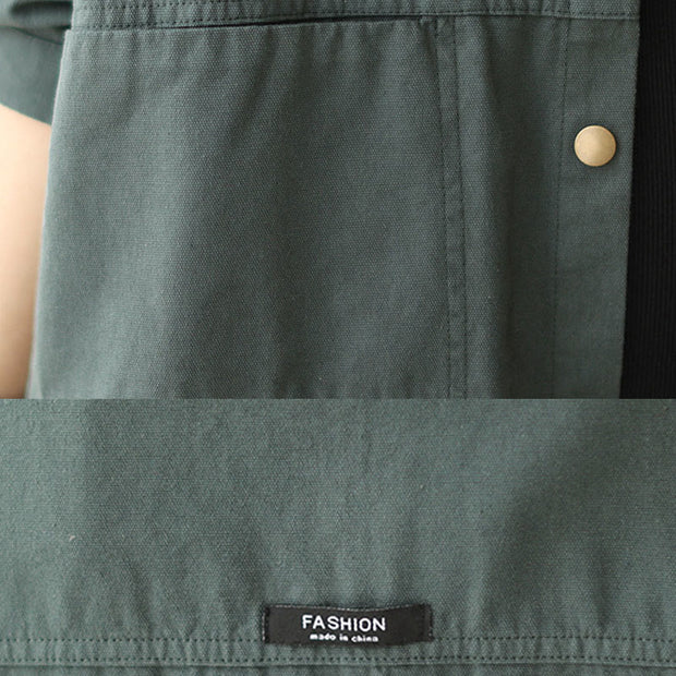 Buddha Stones Casual Solid Color Women's Jacket With Pockets - image 7