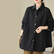 Buddha Stones Casual Solid Color Women's Jacket With Pockets - image 21