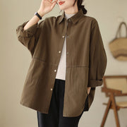 Buddha Stones Casual Solid Color Women's Jacket With Pockets - image 24