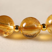 Buddha Stones Natural Citrine Fu Character Lucky Beast Prosperity Bracelet - image 10