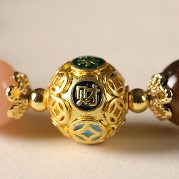 Buddha Stones Natural Citrine Fu Character Lucky Beast Prosperity Bracelet - image 14