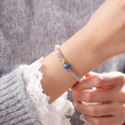 Buddha Stones Natural Moonstone Lotus Love Charming Bracelet - image 5