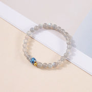 Buddha Stones Natural Moonstone Lotus Love Charming Bracelet - image 2