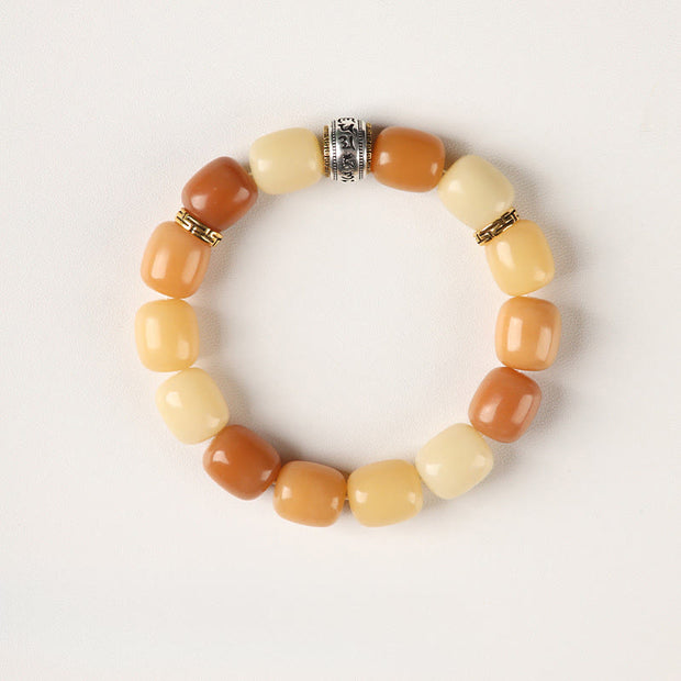 Buddha Stones Bodhi Seed Om Mani Padme Hum Lion Head Peace Bracelet - image 9