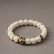 Buddha Stones Bodhi Seed Hammered Copper Brass Calm Bracelet - Bodhi Seed(Wrist Circumference: 15-17cm) - image 1
