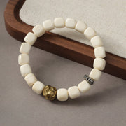 Buddha Stones Bodhi Seed Hammered Copper Brass Calm Bracelet - image 2